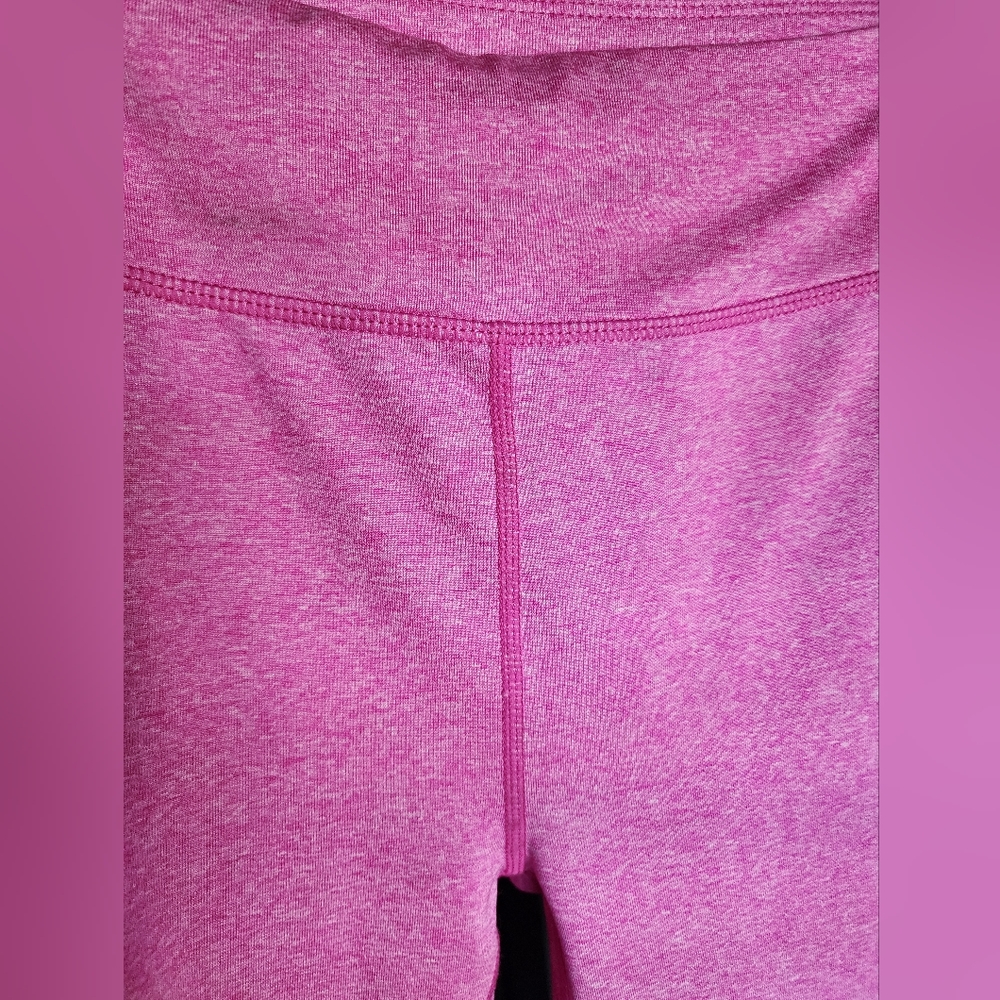 Z by Zella Girl's 3/4 Leggings with Cutout Pink White - Picture 4 of 7